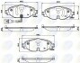 Купить - Тормозные колодки для дисков COMLINE cbp12158 (фото1) подбор по VIN коду, цена 1440 грн.