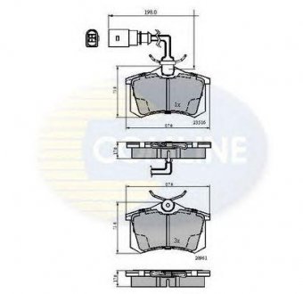 ГАЛЬМІВНІ КОЛОДКИ COMLINE cbp1797