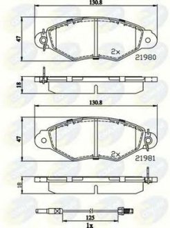 - Тормозные колодки для дисков COMLINE cbp2485