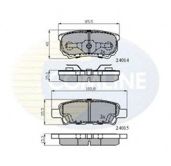 - Гальмівні колодки до дисків COMLINE cbp31290