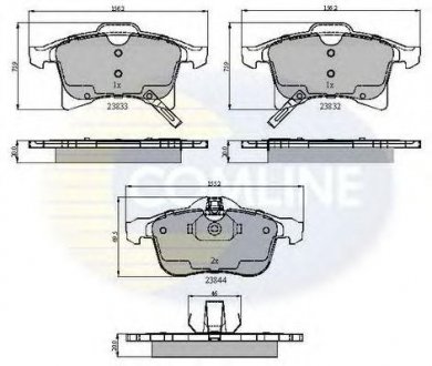 - Тормозные колодки для дисков COMLINE cbp31307