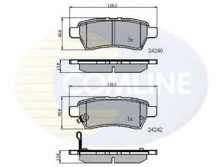 - Гальмівні колодки до дисків COMLINE cbp31518