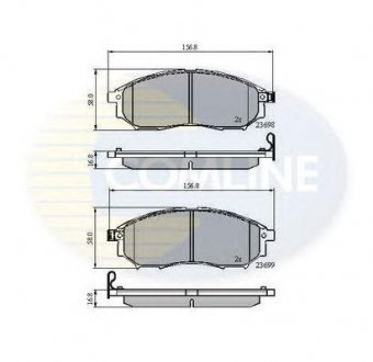 - Тормозные колодки для дисков COMLINE cbp31524