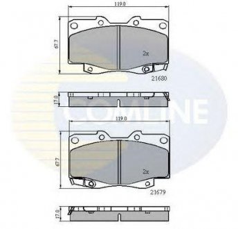 Тормозные колодки COMLINE cbp31574