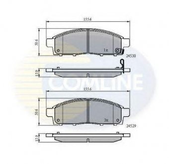 Купить Тормозные колодки Mitsubishi L200, Pajero COMLINE cbp31584 (фото1) подбор по VIN коду, цена 711 грн.