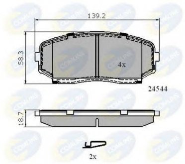 Тормозные колодки COMLINE cbp31724