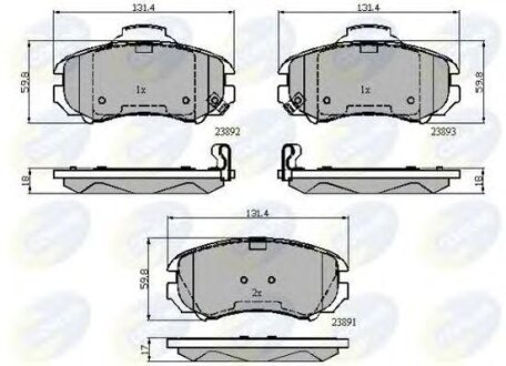 - Гальмівні колодки до дисків COMLINE cbp31774