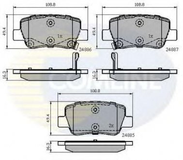 ГАЛЬМІВНІ КОЛОДКИ COMLINE cbp32026