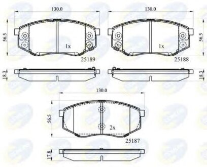 - Гальмівні колодки до дисків COMLINE cbp32194