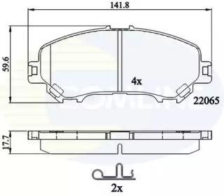 Тормозные колодки COMLINE cbp32278