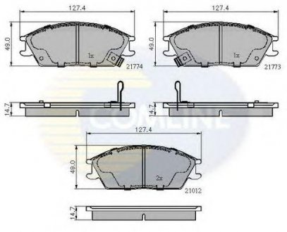 ГАЛЬМІВНІ КОЛОДКИ COMLINE cbp3253