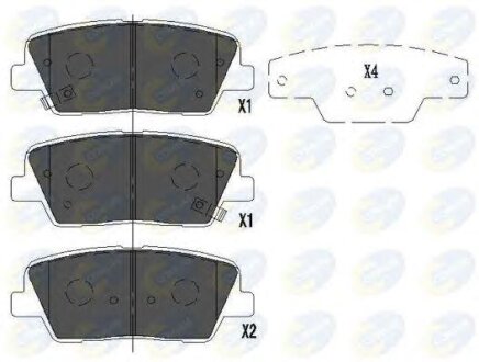 - Гальмівні колодки до дисків COMLINE cbp36009