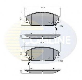 Тормозные колодки COMLINE cbp3922