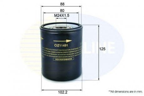 Фільтр олії (аналогWL7178/OC326) COMLINE ciz11491