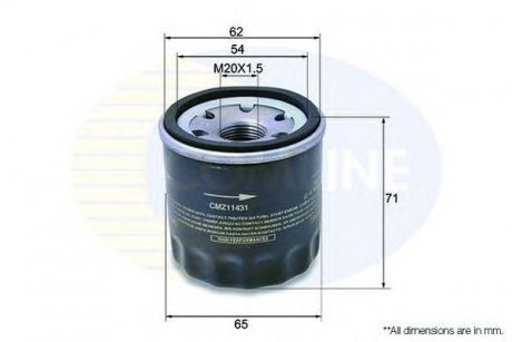 Фільтр олії (аналогWL7200/OC195) COMLINE cmz11431