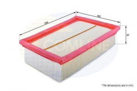 Фільтр повітряний (аналогWA9563/LX1983) COMLINE cns12298