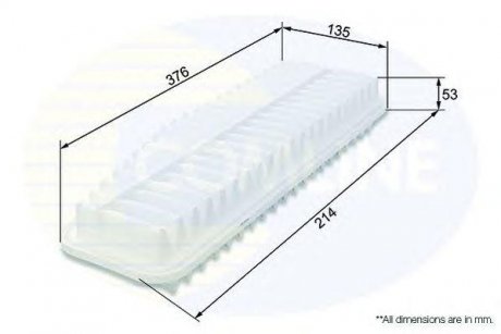 Купить Фильтр воздушный (аналогWA9426/LX1611) Toyota Previa, Rav-4 COMLINE cty12075 (фото1) подбор по VIN коду, цена 277 грн.