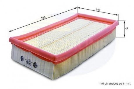 Фильтр воздушный (аналогWA6535/LX798/1) COMLINE eaf020