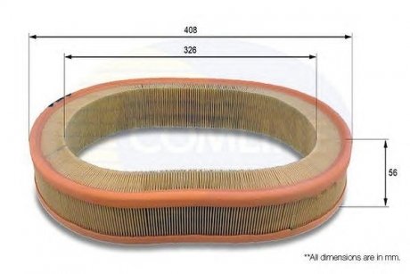 Фільтр повітряний Mercedes W124, S124, C124, C207, C238 COMLINE eaf103