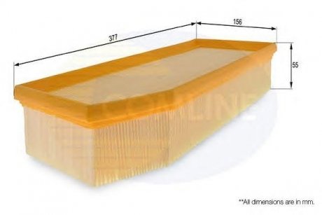 Фільтр повітряний (аналогWA6705/LX752) COMLINE eaf417