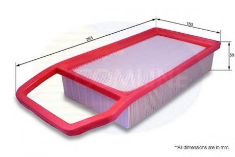 Фильтр воздушный (аналогWA9471) COMLINE eaf545