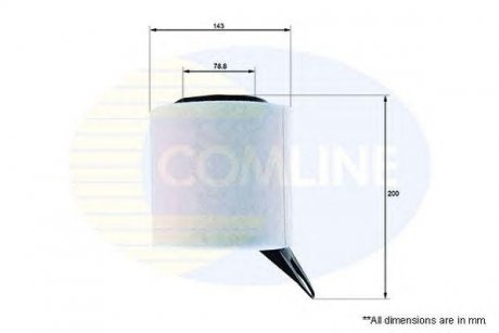 Фильтр воздушный (аналогWA9511) COMLINE eaf583