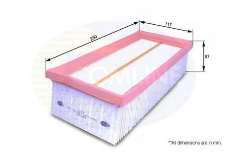 Фільтр повітряний (аналогWA9522/LX1008/1) COMLINE eaf591