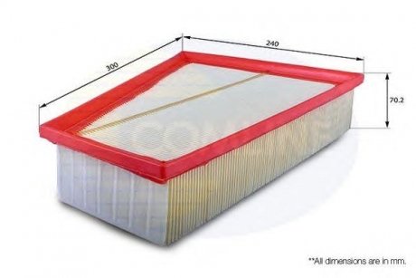 Фільтр повітряний (аналогWA9521/LX1885) COMLINE eaf623