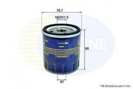 Фильтр масла (аналогWL7086/OC976) COMLINE eof005