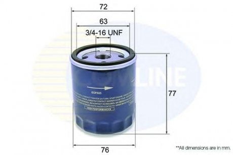 - Фільтр оливи (аналогWL7459) COMLINE eof023