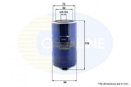 Фильтр масла (аналогWL7133/OC105) COMLINE eof054