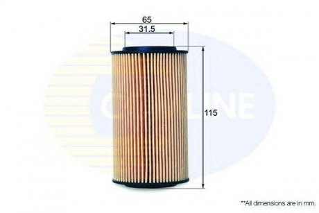 Купити Фільтр олії (аналогWL7240/OX153D3) COMLINE eof073 (фото1) підбір по VIN коду, ціна 146 грн.