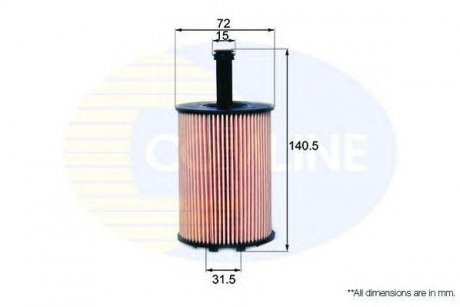 Фильтр масла (аналогWL7296/OX188D) COMLINE eof087