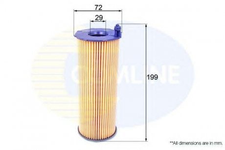 Фильтр масла (аналогWL7486/OX196/3D) COMLINE eof244