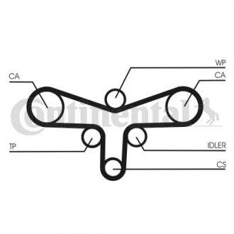 Купить Комплект ремня грм + Помпа Audi A6, A8, A4, Volkswagen Passat, Skoda Superb Contitech ct920wp4 (фото1) подбор по VIN коду, цена 7709 грн.