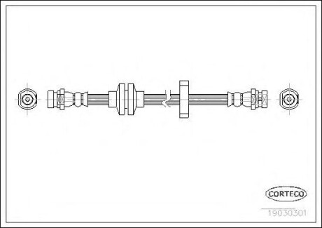 Тормозной шланг Renault Laguna, Espace CORTECO 19030301