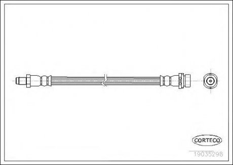 Шланг тормозной Ford Transit CORTECO 19035298