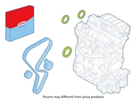 Купити Комлект ущільнюючих кілець Opel Corsa, Kadett, Vectra, Astra, Combo, Meriva CORTECO 289069 (фото1) підбір по VIN коду, ціна 202 грн.