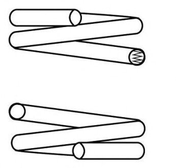 (14.75X110X340) Пружина перед. MB 210 Avangard 5/6cyl Mercedes W210 CS Germany 14319541