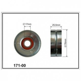 Купить VW Ролик натяж.Passat, (17x76x26) (пласт)AUDI 80/A4/A6/A8 Audi 80, A8, A4, A6, Volkswagen Passat, Audi Allroad, Skoda Superb CX cx17100 (фото1) подбор по VIN коду, цена 493 грн.