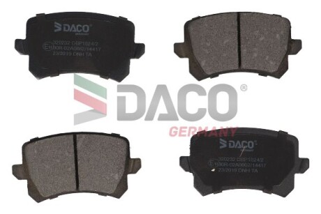 Колодки тормозные дисковые задние. DACO Germany 320232