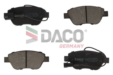 Колодки тормозные дисковые пер.. DACO Germany 320511