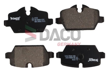 Колодки тормозные дисковые задние. DACO Germany 321530