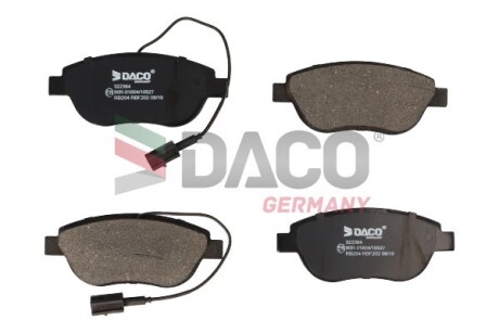 Колодки тормозные дисковые пер.. DACO Germany 322364