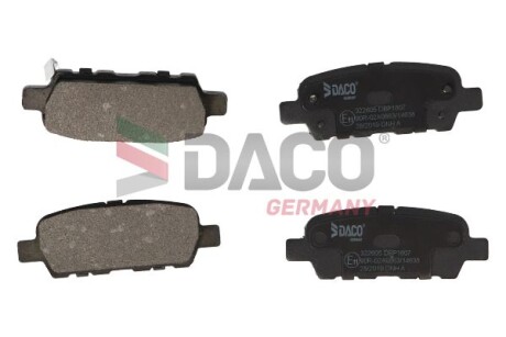 Колодки тормозные дисковые задние. DACO Germany 322605