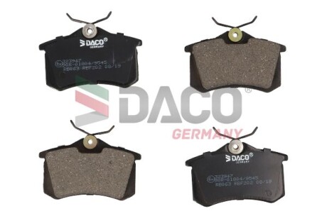 Колодки гальмівні дискові задні. DACO Germany 323947