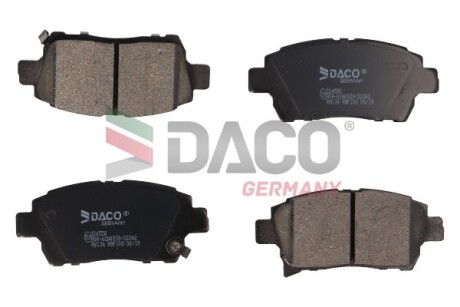 КОЛОДКИ ГАЛЬМІВНІ TOYOTA YARIS 99- (+ABS) DACO Germany 324558