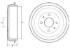 Купить Тормозные барабаны Fiat Panda Delphi bf528 (фото1) подбор по VIN коду, цена 1358 грн.