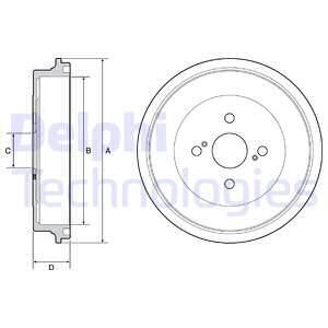 Тормозные барабаны Delphi bf560