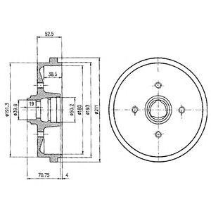 Тормозные барабаны Delphi bf96